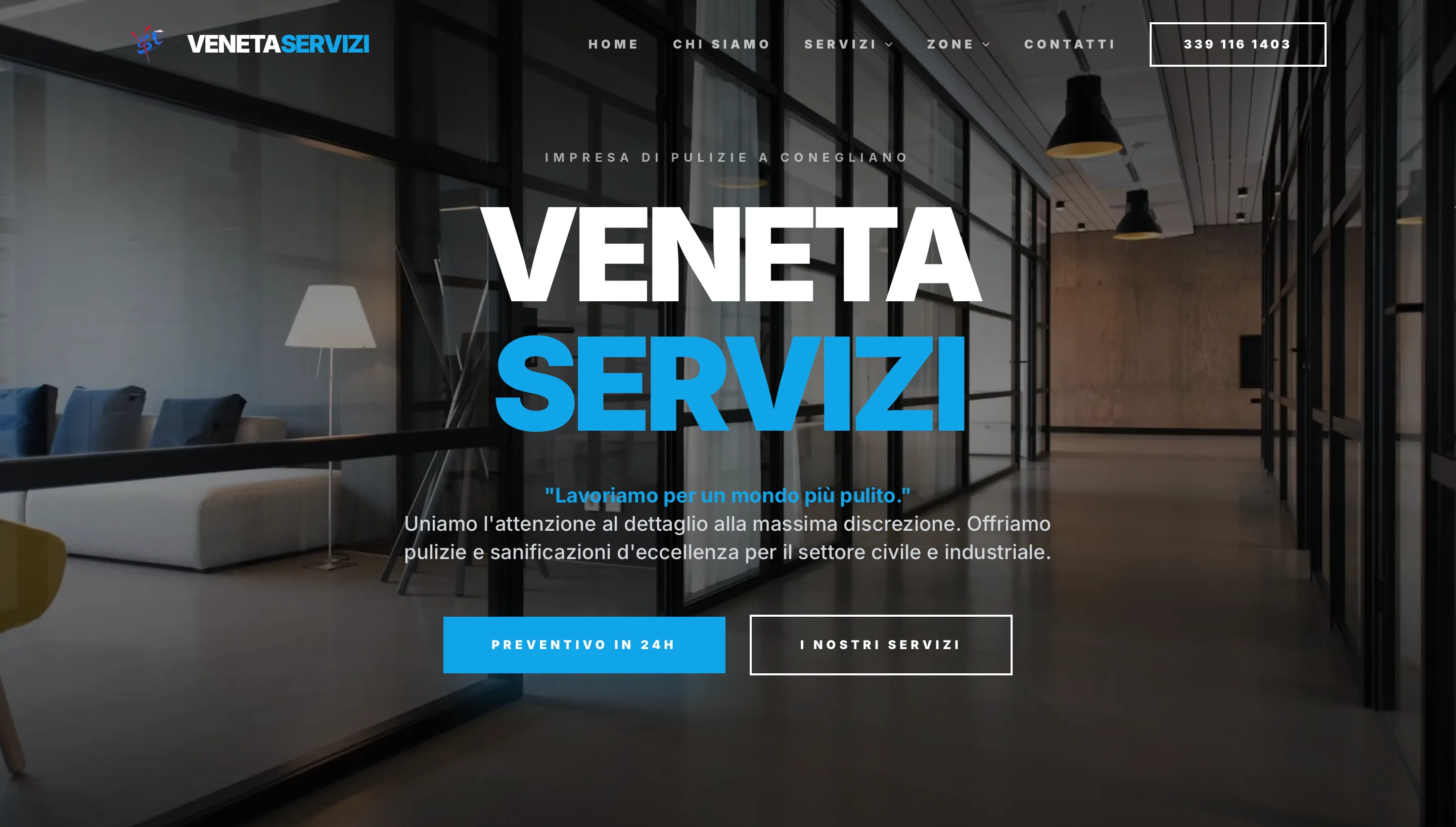 Realizzazione sito web per Veneta Servizi