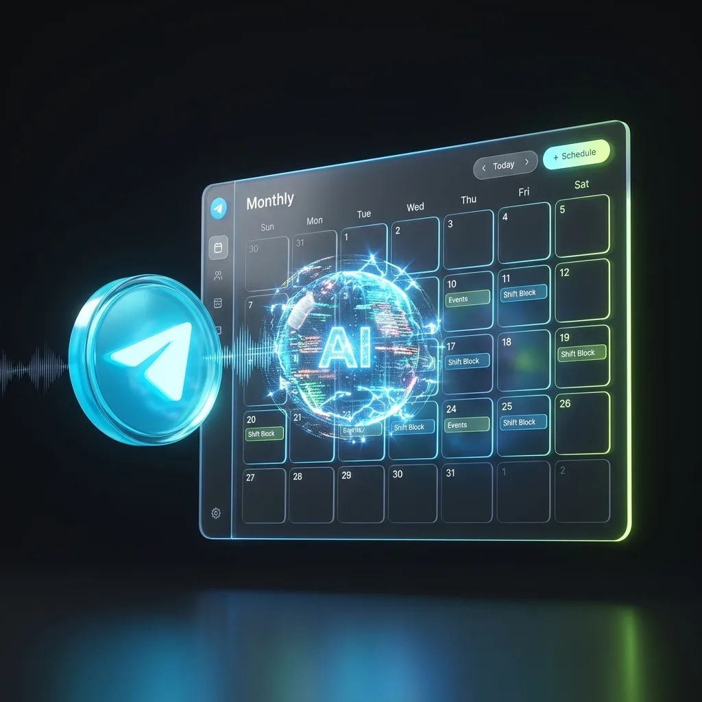Agente IA per la gestione automatizzata turni e calendari su Telegram